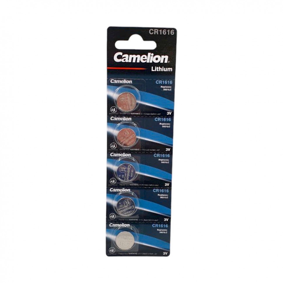Батарейка Camelion Lithium CR1616, 5 шт